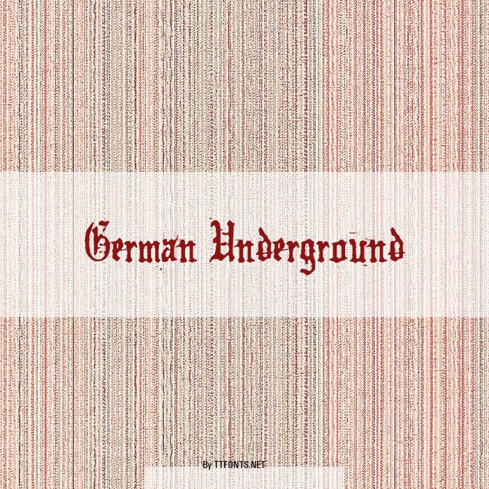 German Underground example